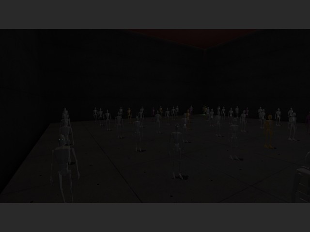 Skelettartige Gestalten, die zwischen den Dimensionen wechseln knnen.