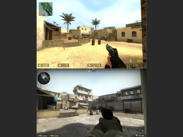 Vergleichsbild: CS:S und CS:GO (de_dust)