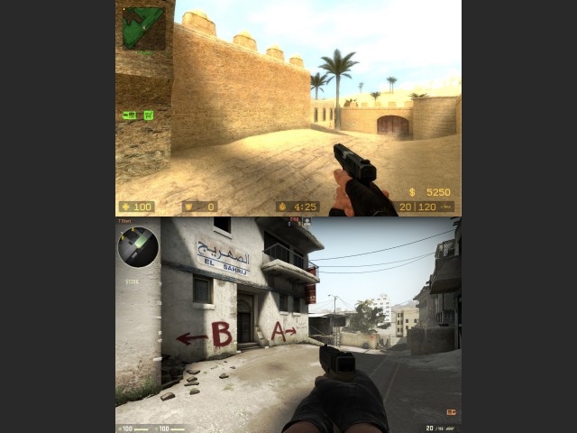 Vergleichsbild: CS:S und CS:GO (de_dust2)