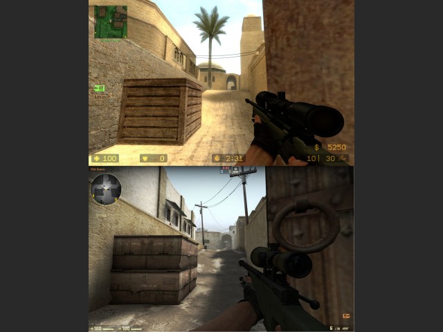 Vergleichsbild: CS:S und CS:GO (de_dust2)