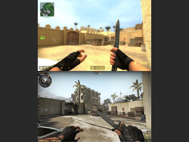 Vergleichsbild: CS:S und CS:GO (de_dust2)