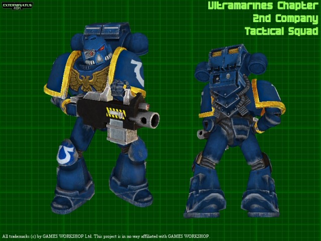 Space Marine mit schwerer Waffe