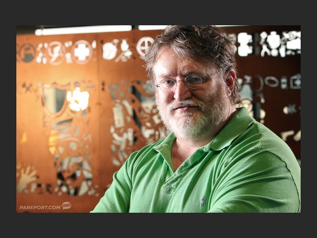 Gabe Newell mit Bart
