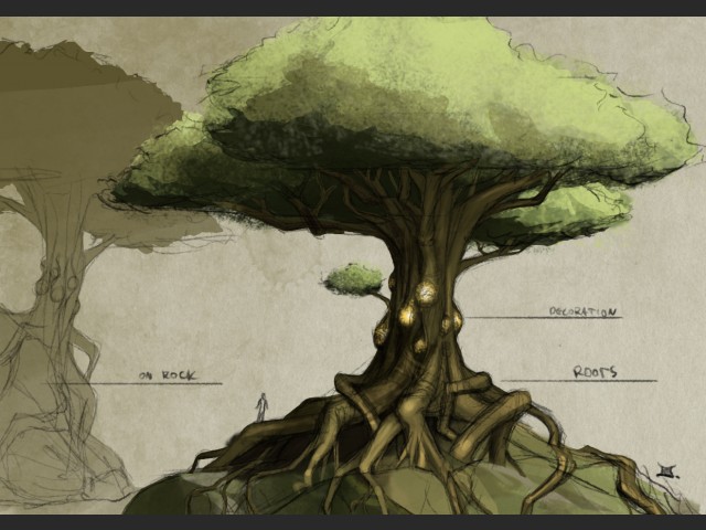 Konzept "Alien Baum"
