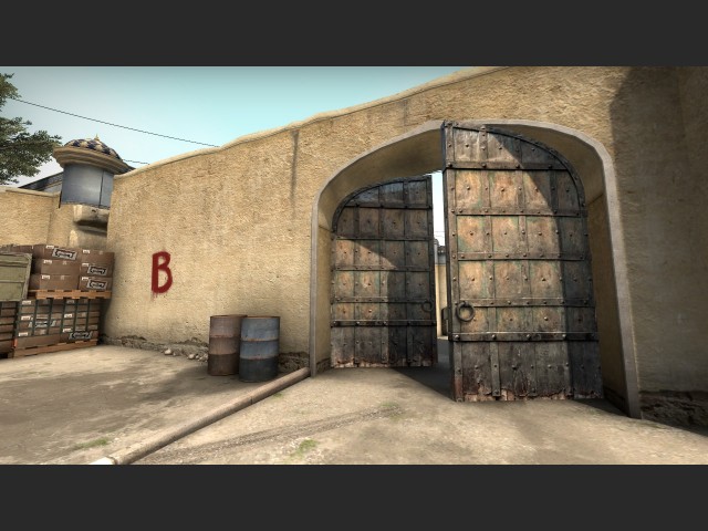 Metalltore auf Dust 2