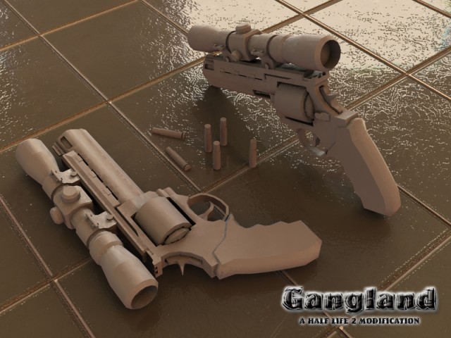 Revolver Raging Bull mit Zielfernrohr
