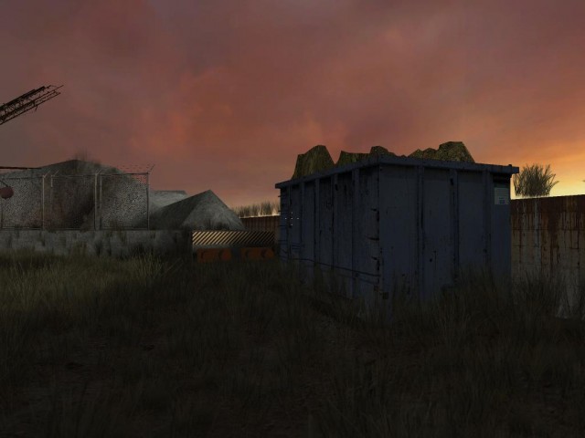 Lauschiger Sonnenuntergang im Grnen