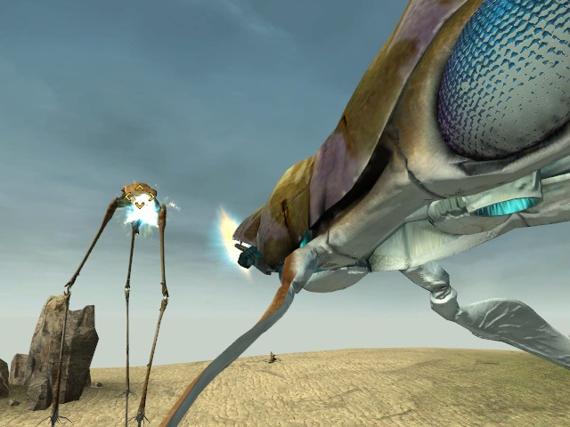 Gunship im Angriffsflug