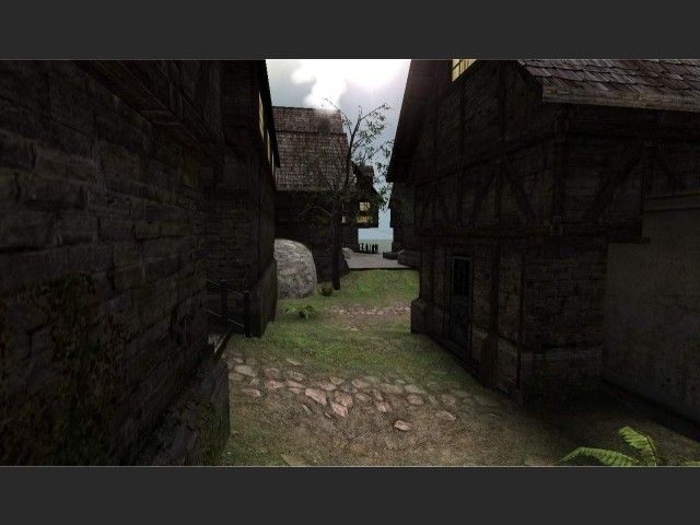 A final exterior shot of an Adel alley.