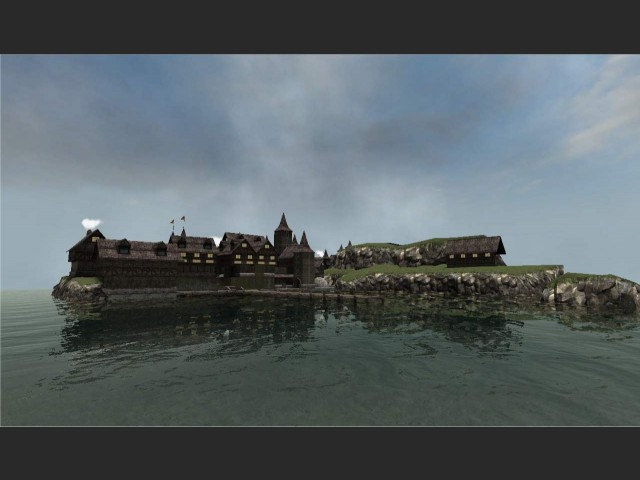 The Adel dockscape, as seen from the ocean.