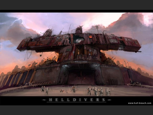 Konzept Bilder der Map Helldivers