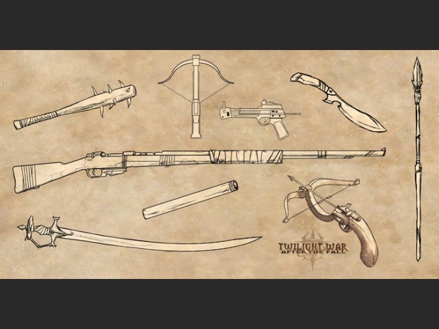 Verschiedene Waffen