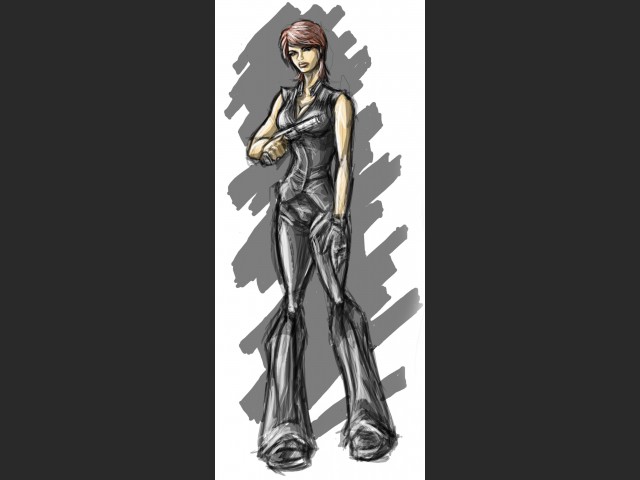 Joanna im Catsuit