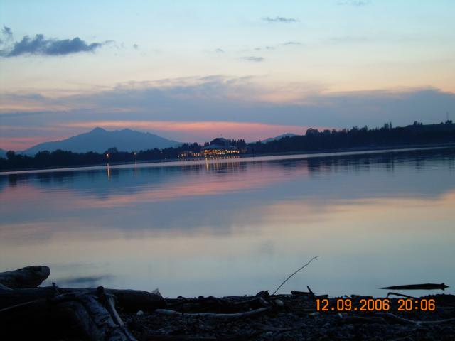 Abends bei der Dmmerung am Forggensee