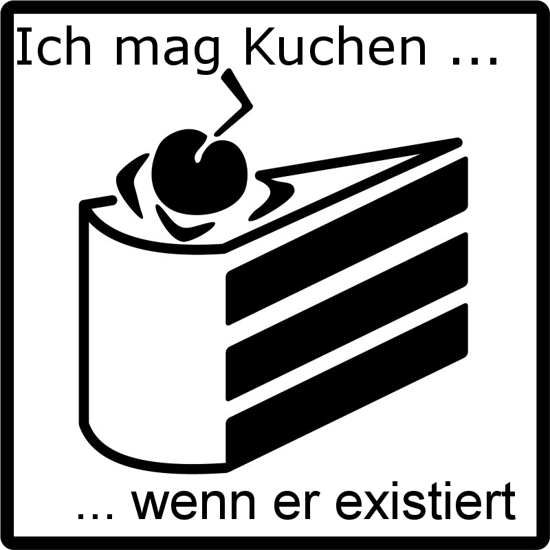 Kuchen Warn-Symbol