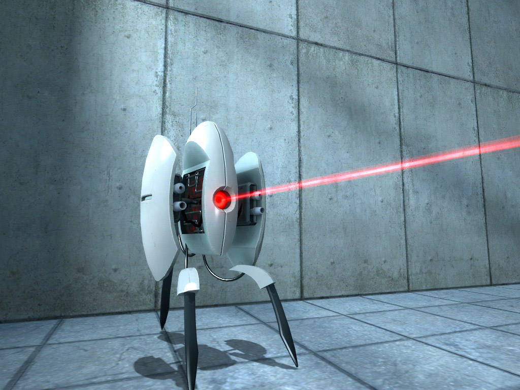 Турель что это. Portal 2 роботы. Лазерная турель. Автоматическая турель. Робот турель.