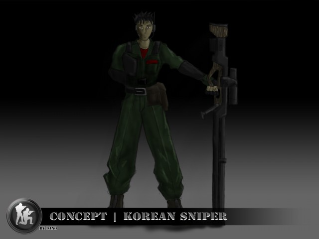 Konzeptbild: Koreanischer Sniper