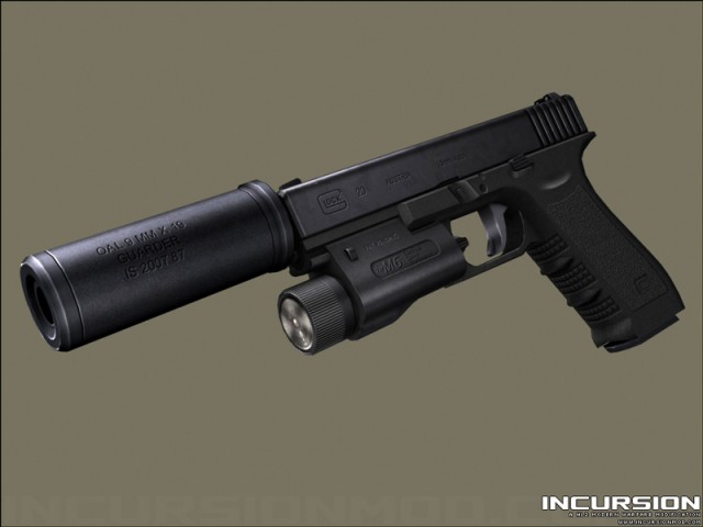 Glock 20 mit Schalldmpfer - Render