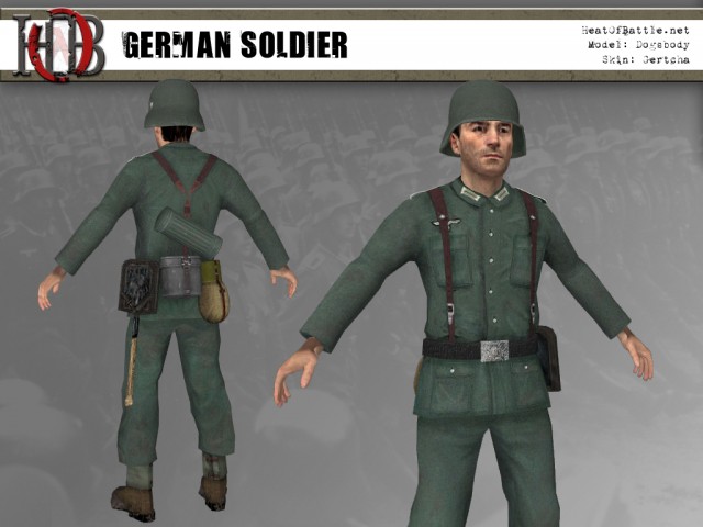 Render eines deutschen Soldaten