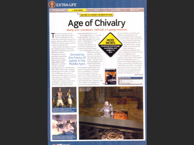 Age of Chivalry in der PC Gamer UK