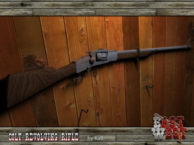 Colt Revolving Rifle - Render