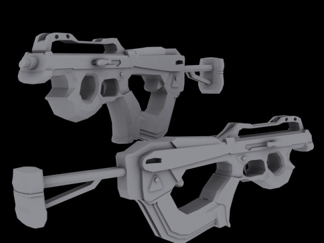 Earth SMG Model + Unskinned