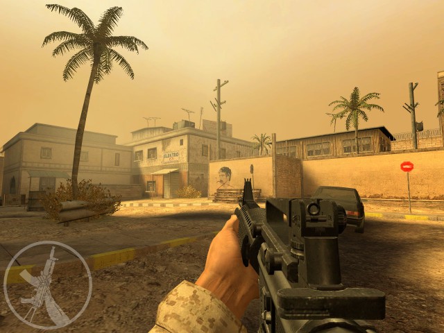 M4 auf Saddam gerichtet