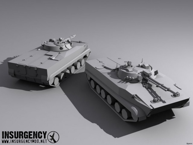 BMP-3 Panzer Modell-Render