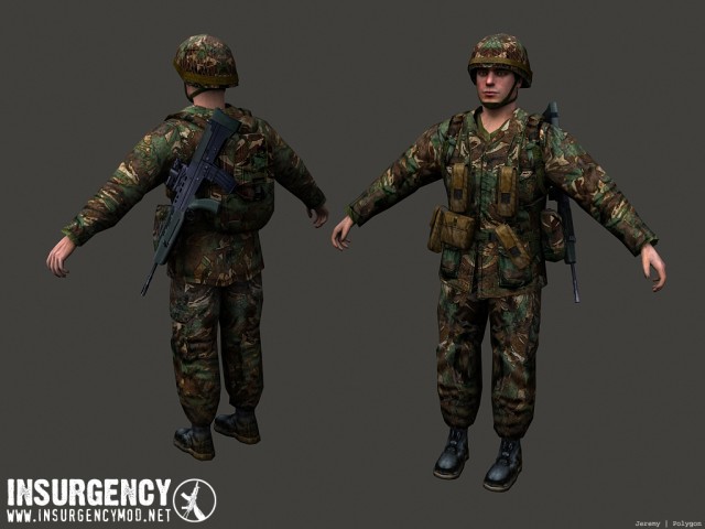 British Soldier Modell-Render