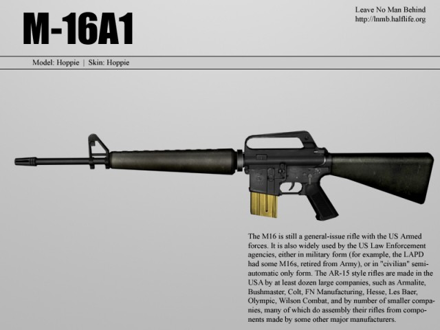 M-16A1 mit einem goldenem Magazin
