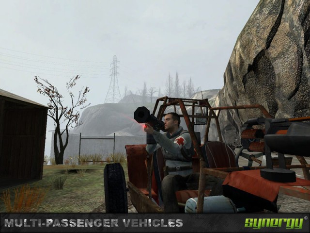 2-Mann-Buggy: bewaffneter Beifahrer