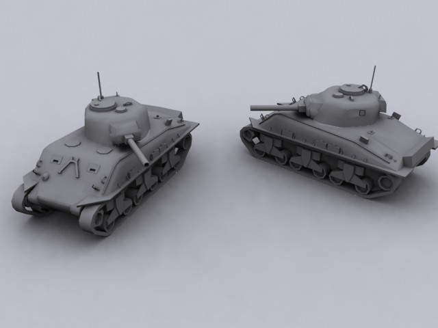 Ein Sherman Panzer