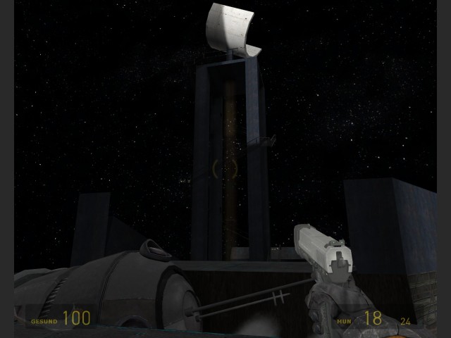 Radarturm der Raumstation