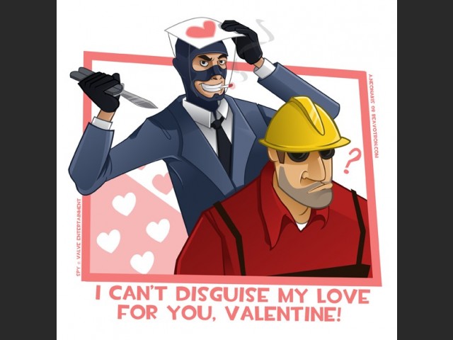 Valentinskarte Engi & Spy