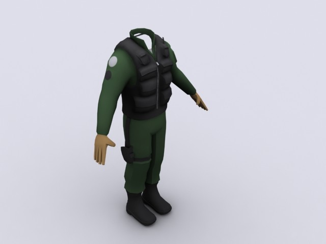 Outfit eines SG-Soldaten