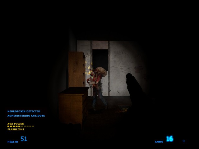 Das fehlende Fadenkreuz erschwert das Zielen.