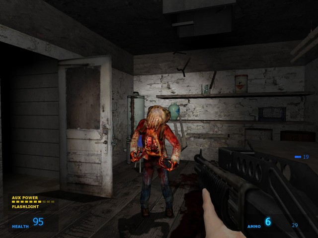 Dieser Kollege hat der Schrotflinte nichts entgegenzusetzen.