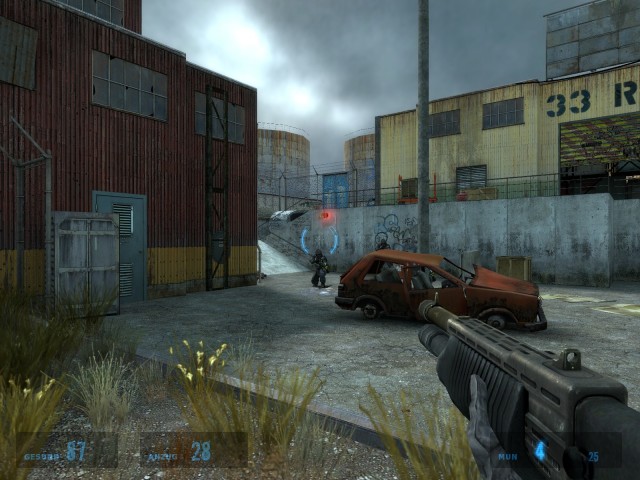 eine Granate unterwegs