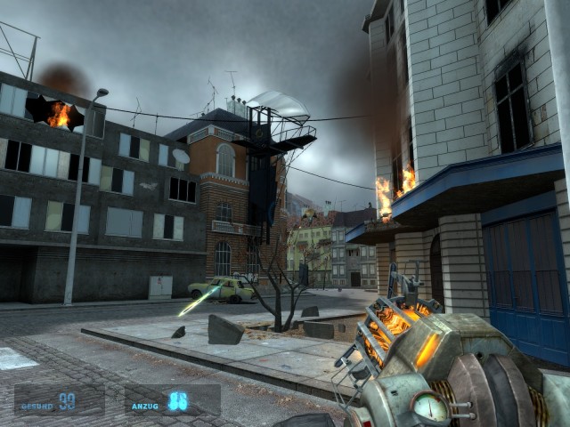 Kampf gegen einen Strider