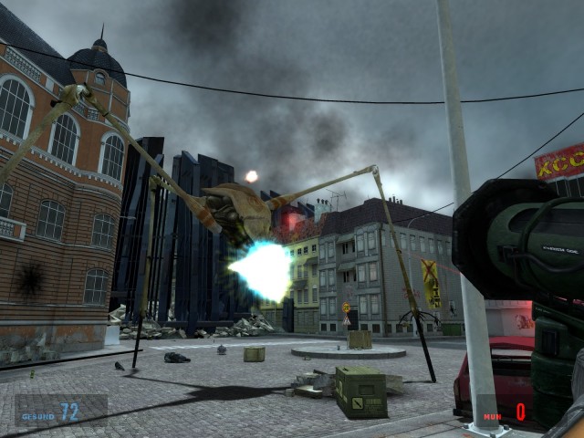 Kampf gegen einen Strider