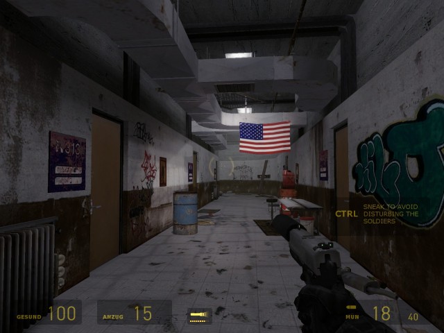 Soldaten haben den Black Mesa-Komplex besetzt.
