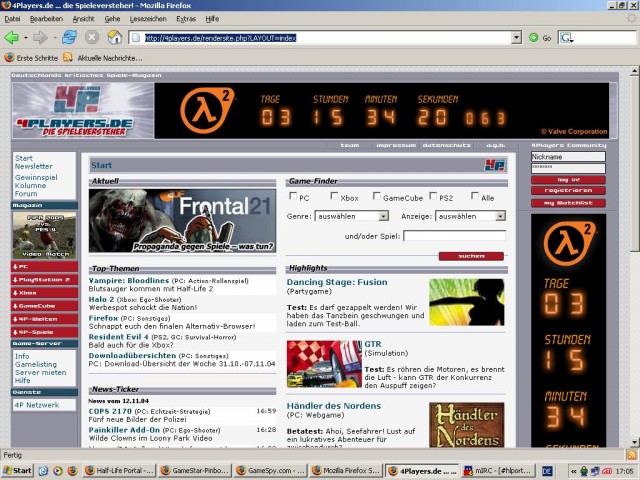 Half-Life 2 Werbeanzeige