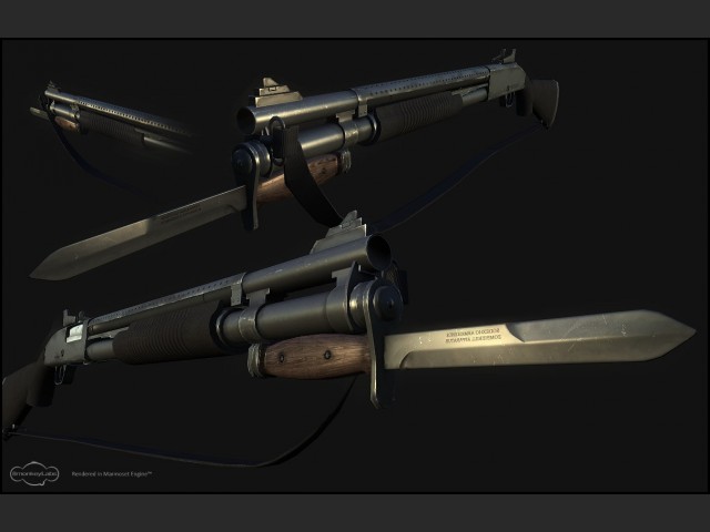 Mossberg 590 mit Aufsatz