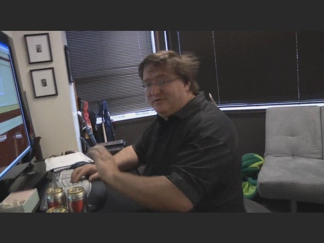 Gabe Newell im neuen Valve-Studio