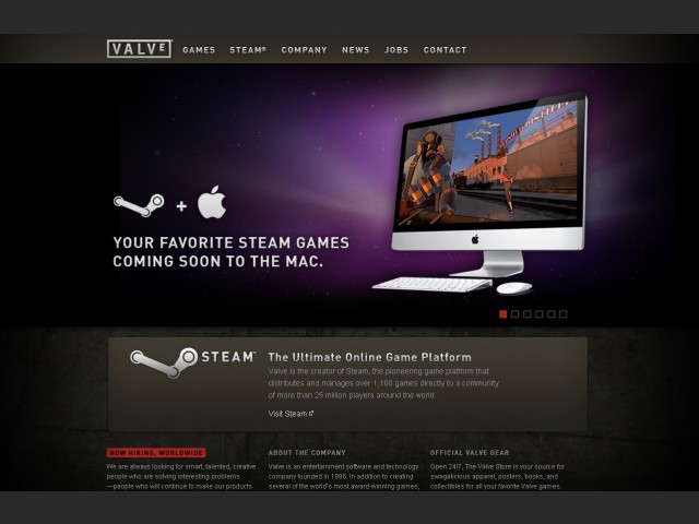 Valves neue Website
