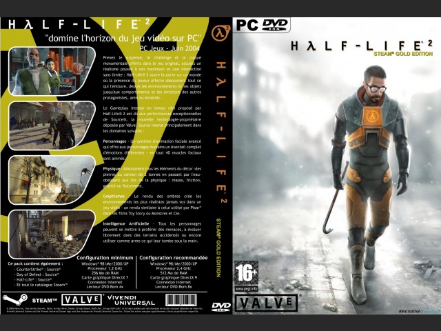 DVD Steam Gold Cover by Gregorydf (French)