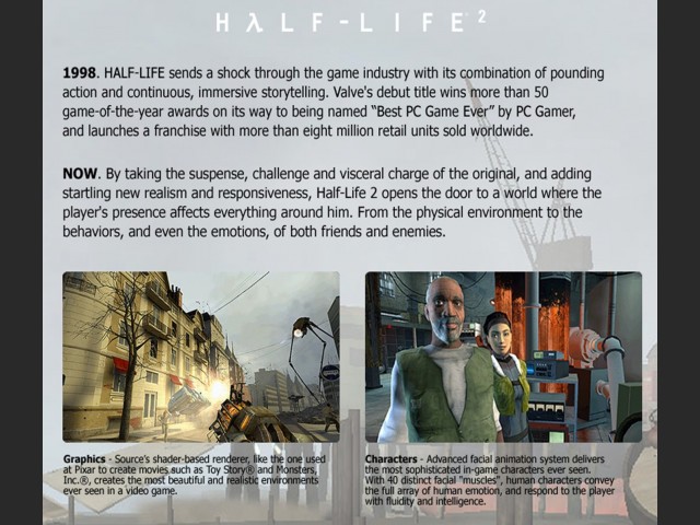 CD Half-Life 2 Inlay (back) by Fernand Pajot