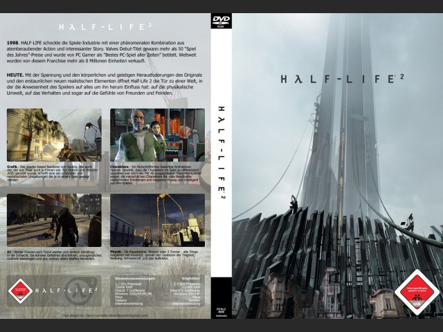 DVD Half-Life 2 DE Cover by Devin Lamothe