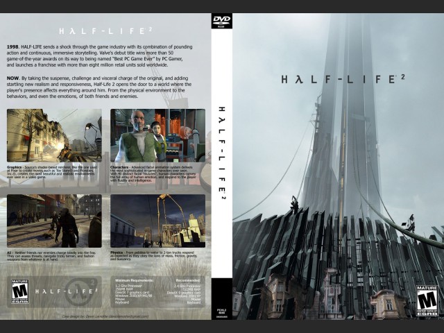 DVD Half-Life 2 Cover by Devin Lamothe