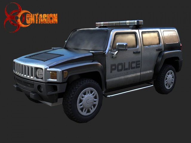 Polizei-Hummer